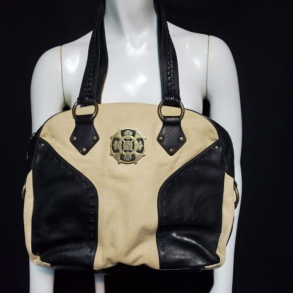 Kate Laundry Tan & Black Shoulder Bag - Picture 1 of 6